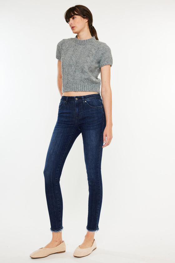 Atlanna Mid Rise Ankle Skinny - Official Kancan USA