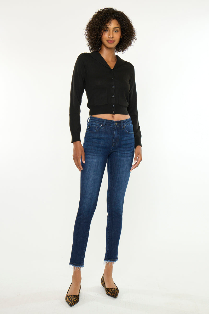 Atlanna Essentials Mid Rise Ankle Skinny - Official Kancan USA