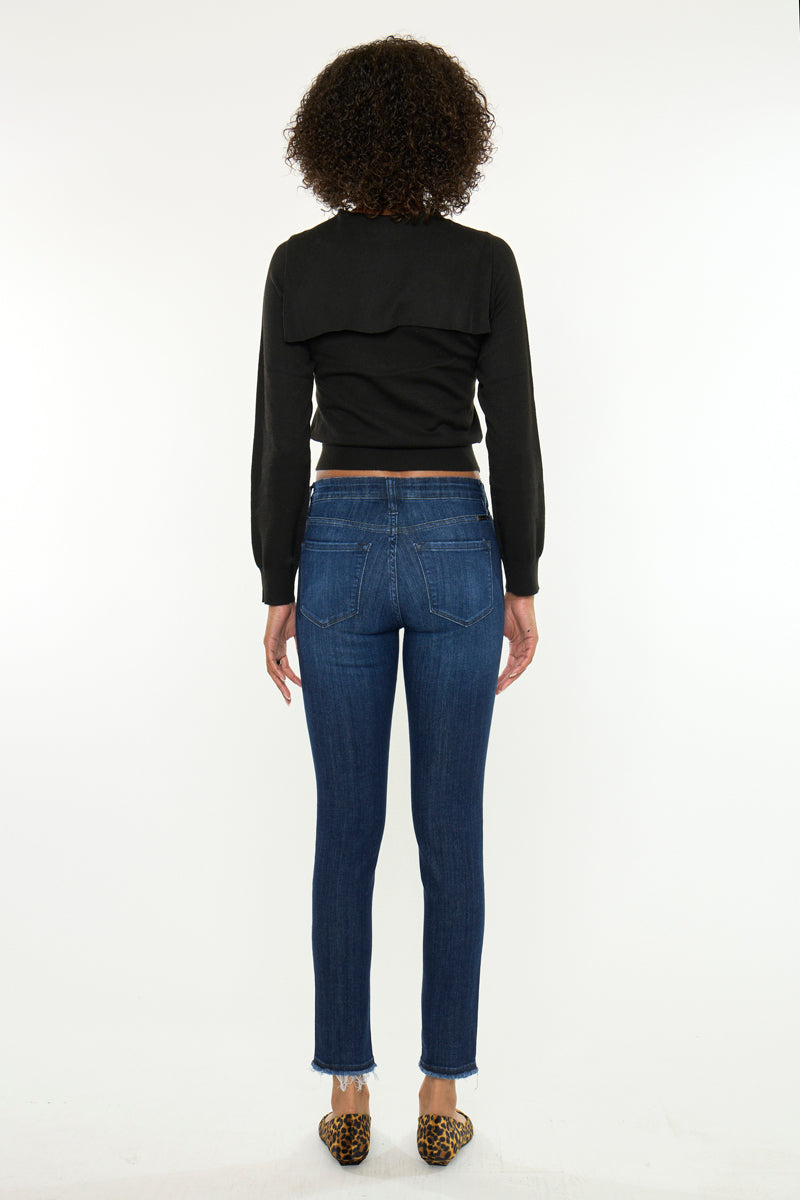 Atlanna Essentials Mid Rise Ankle Skinny - Official Kancan USA