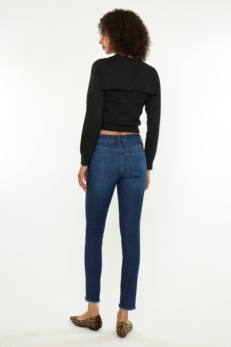 Atlanna Essentials Mid Rise Ankle Skinny - Official Kancan USA