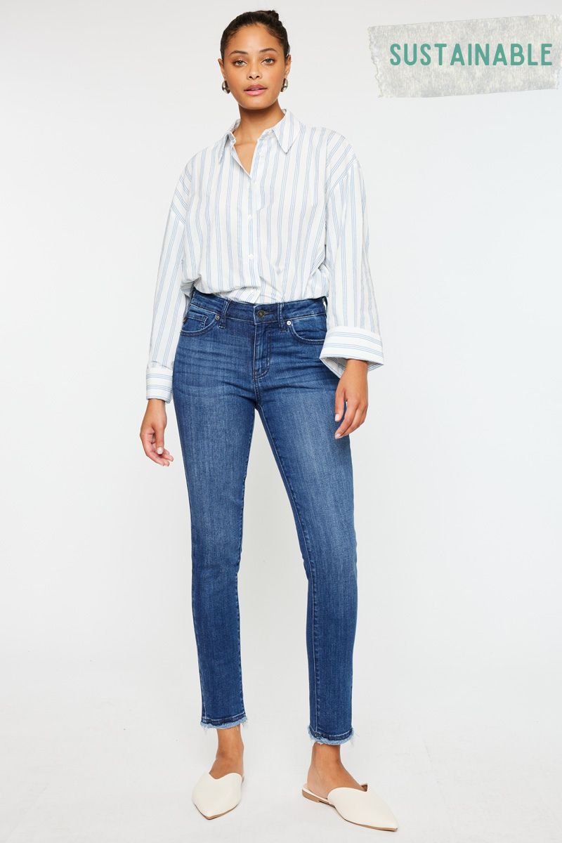 Atlanna Mid Rise Ankle Skinny - Official Kancan USA