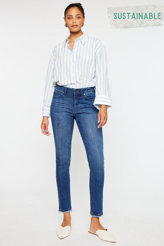 Atlanna Mid Rise Ankle Skinny - Official Kancan USA