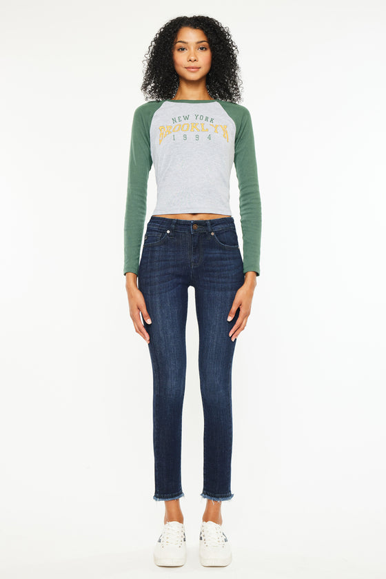 Atlanna Mid Rise Ankle Skinny - Official Kancan USA