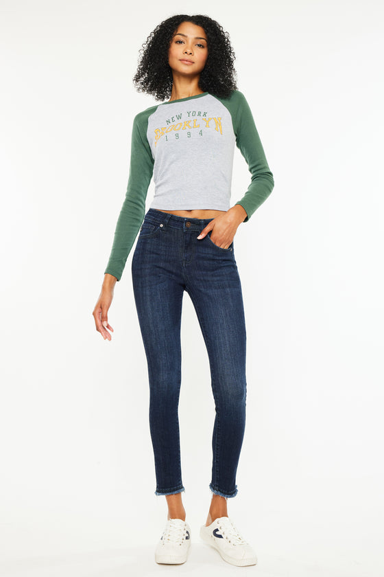 Atlanna Mid Rise Ankle Skinny - Official Kancan USA