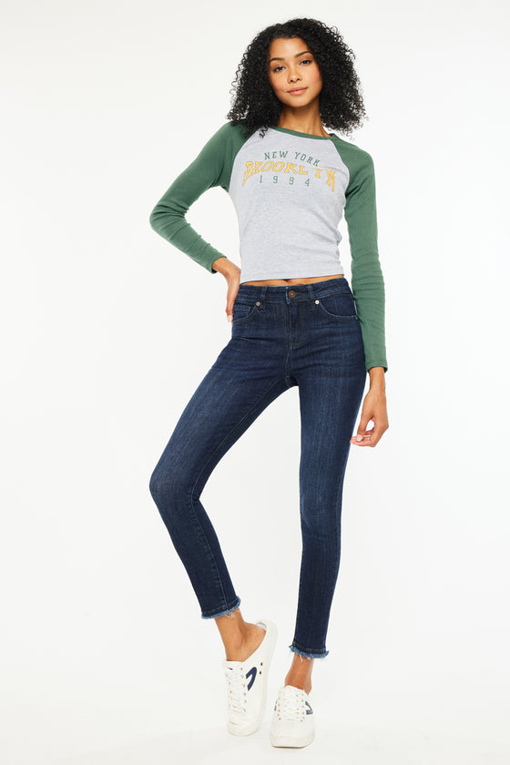 Atlanna Mid Rise Ankle Skinny - Official Kancan USA