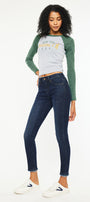 Atlanna Mid Rise Ankle Skinny - Official Kancan USA