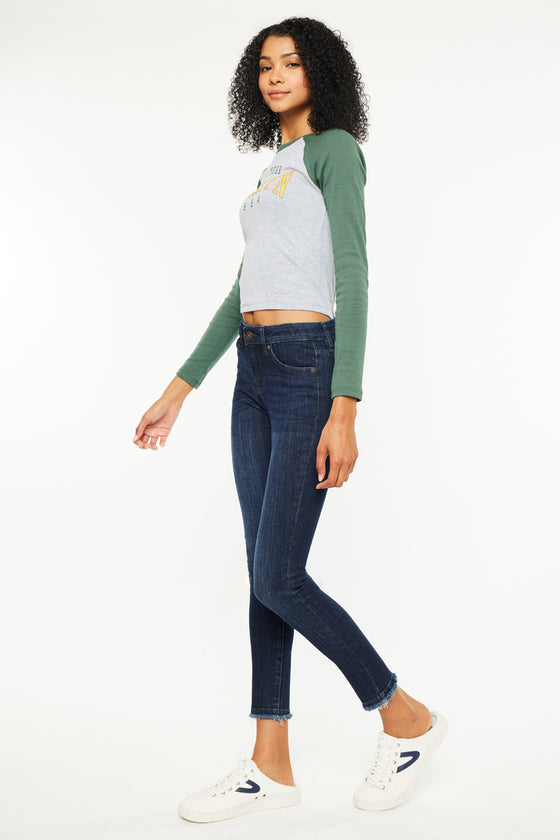 Atlanna Mid Rise Ankle Skinny - Official Kancan USA
