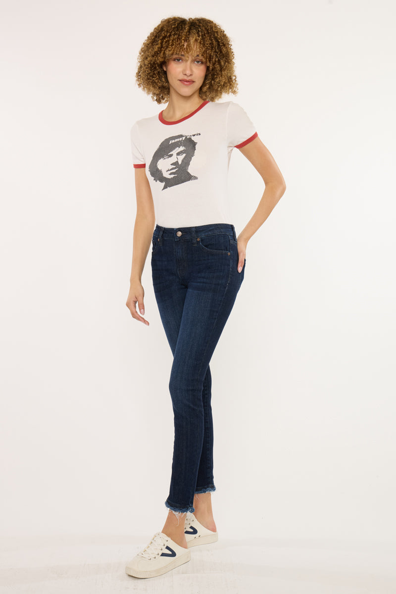 Atlanna Essentials Mid Rise Ankle Skinny - Official Kancan USA