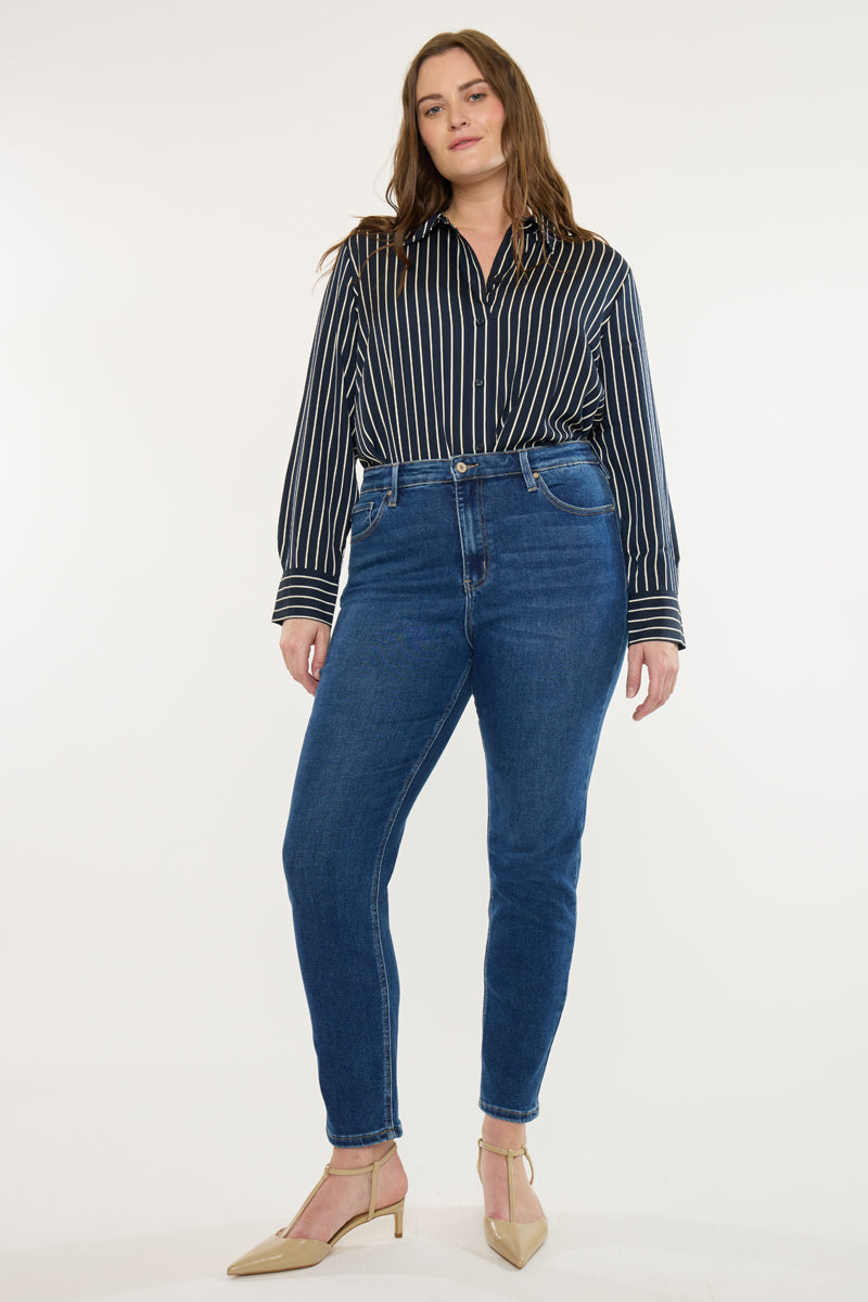 Peggy High Rise Cigarette Leg Jeans (Plus Size)