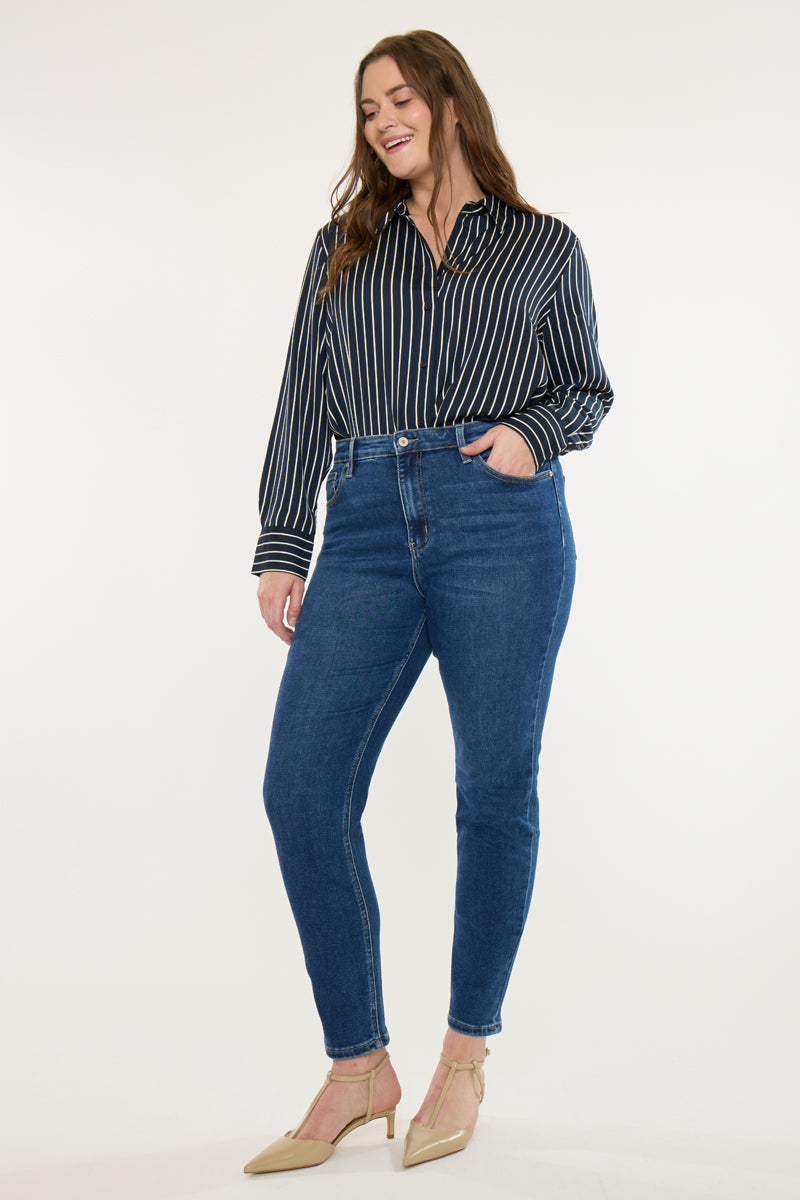 Peggy High Rise Cigarette Leg Jeans (Plus Size)