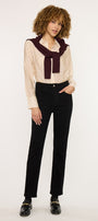 Estelle Essentials High Rise Slim Straight Leg Jeans - Official Kancan USA