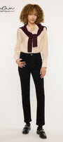 Estelle Essentials High Rise Slim Straight Leg Jeans - Official Kancan USA