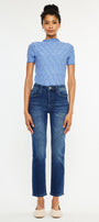 Adaline Essentials High Rise Slim Straight Leg  Jeans - Official Kancan USA