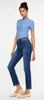 Adaline Essentials High Rise Slim Straight Leg  Jeans - Official Kancan USA
