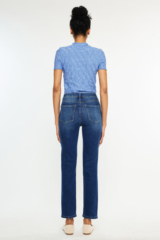 Adaline Essentials High Rise Slim Straight Leg  Jeans - Official Kancan USA