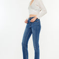 Adaline High Rise Slim Straight Leg  Jeans - Official Kancan USA