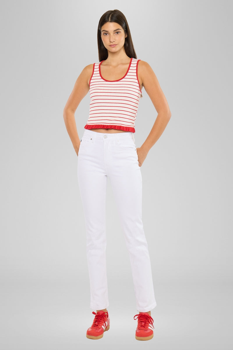 Piper Essentials High Rise Slim Straight Leg Jeans - Official Kancan USA