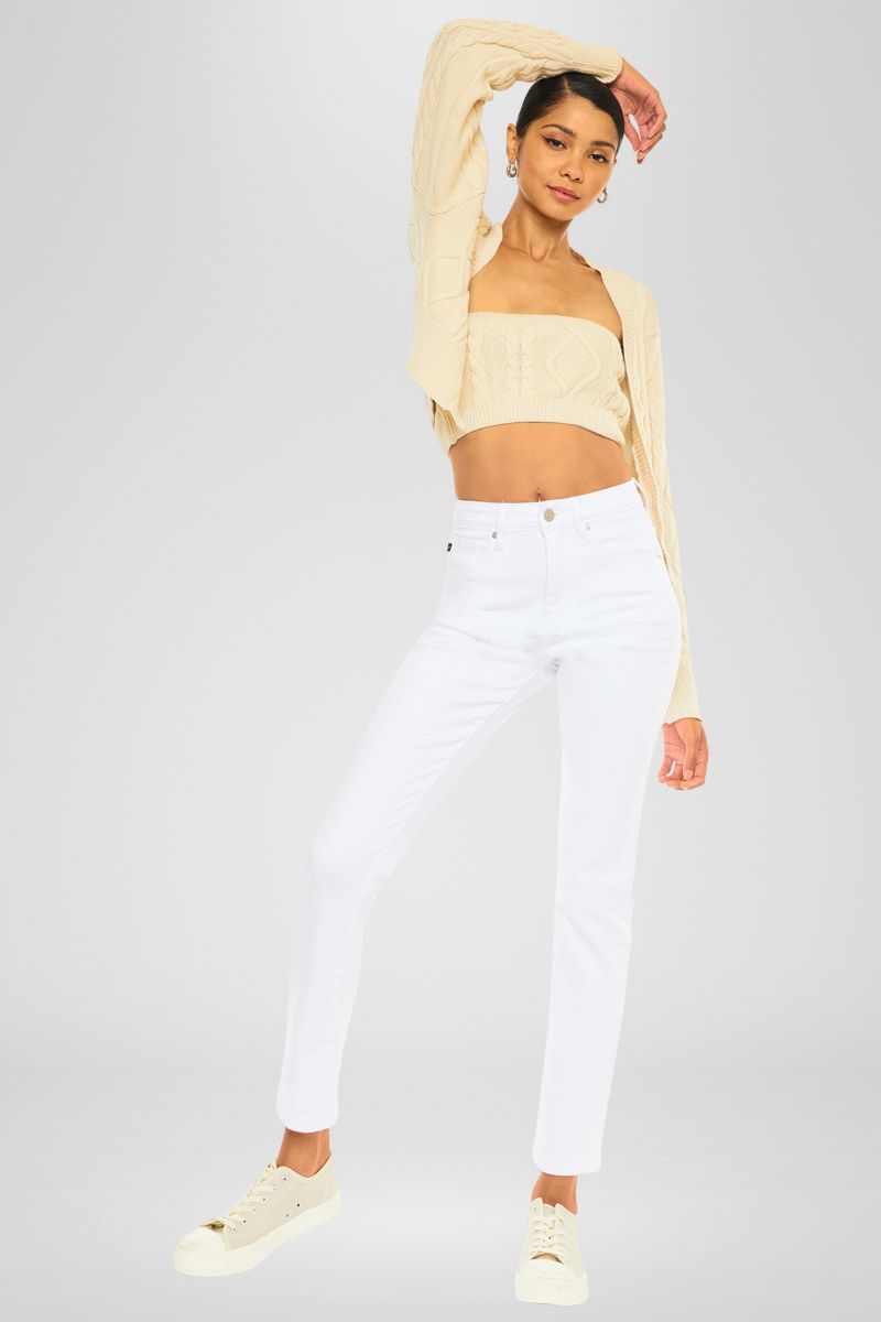 Piper High Rise Slim Straight Leg Jeans - Official Kancan USA