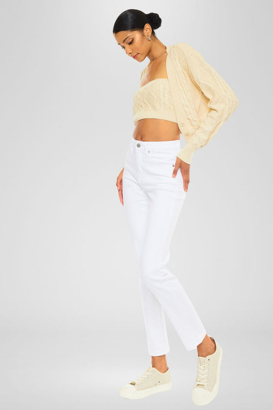 Piper High Rise Slim Straight Leg Jeans - Official Kancan USA