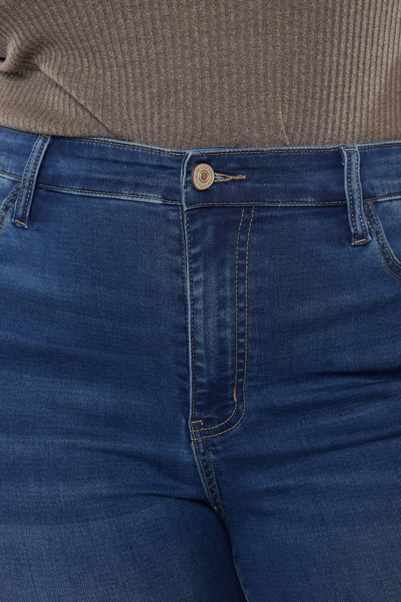 Vivienne Essentials High Rise Super Skinny Jeans (Plus Size) - Official Kancan USA