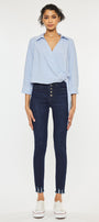 Clove High Rise Ankle Skinny Jeans - Official Kancan USA