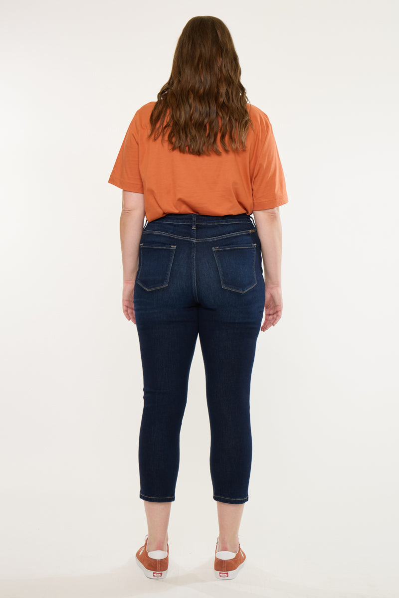 Ximena High Rise Cropped Skinny Jeans (Plus Size)