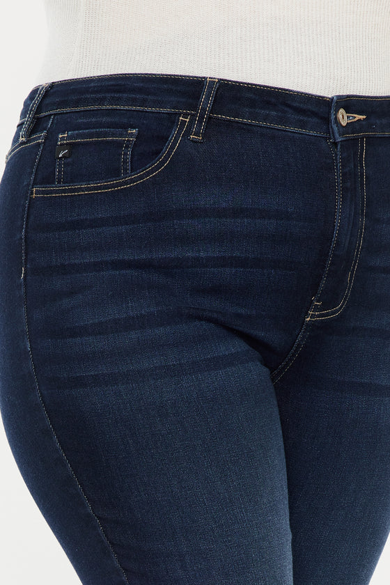Ximena High Rise Cropped Skinny Jeans (Plus) - Official Kancan USA