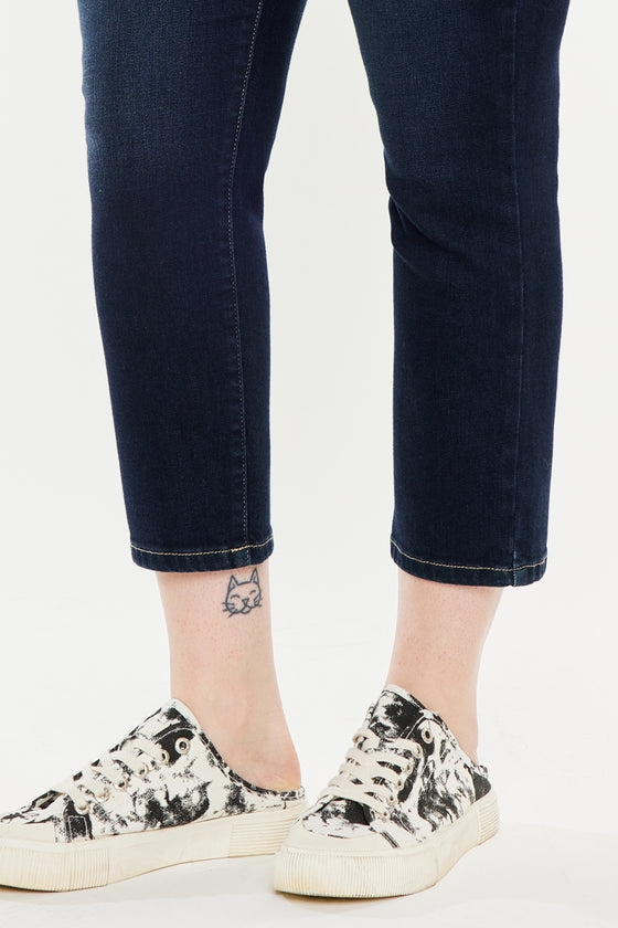 Ximena High Rise Cropped Skinny Jeans (Plus) - Official Kancan USA