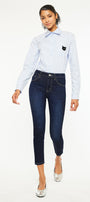 Teegan High Rise Cropped Skinny Jeans - Official Kancan USA