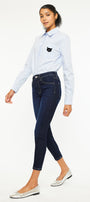 Teegan High Rise Cropped Skinny Jeans - Official Kancan USA