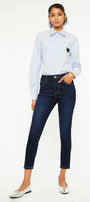 Teegan High Rise Cropped Skinny Jeans - Official Kancan USA