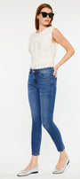 Teegan High Rise Cropped Skinny Jeans - Official Kancan USA