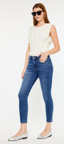 Teegan High Rise Cropped Skinny Jeans - Official Kancan USA