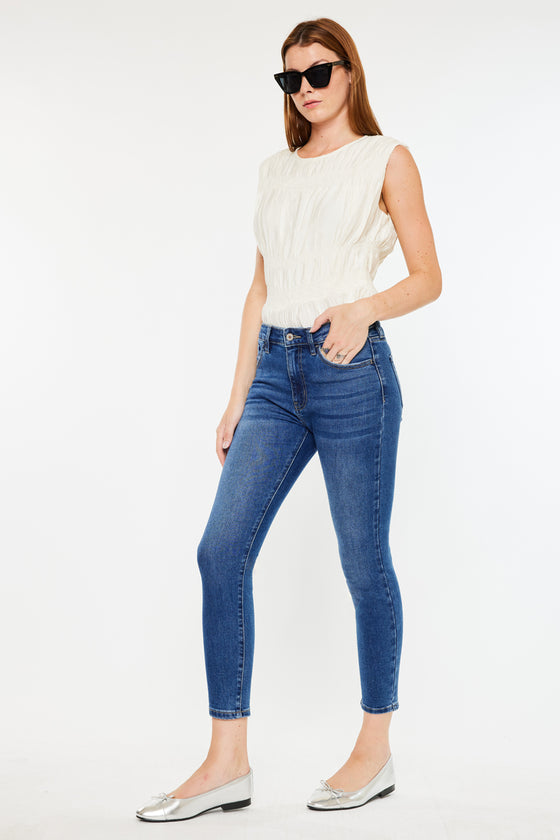 Teegan High Rise Cropped Skinny Jeans - Official Kancan USA