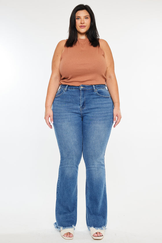 Tia High Rise Bootcut Jeans (Plus Size) - Official Kancan USA