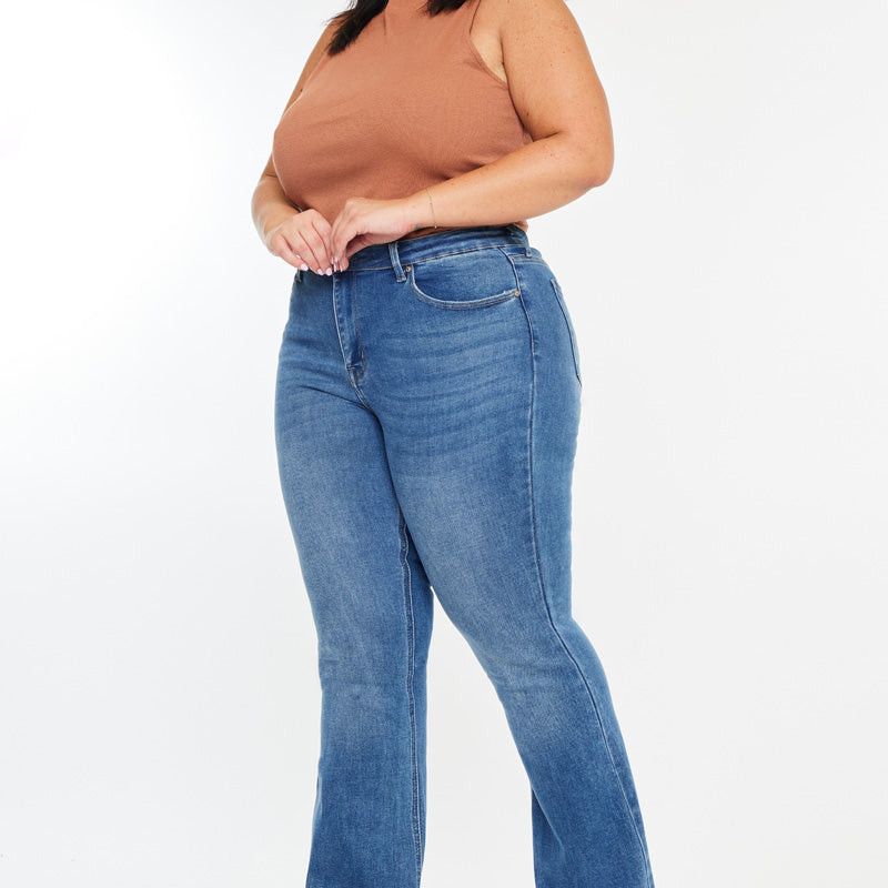 Tia High Rise Bootcut Jeans (Plus Size) - Official Kancan USA
