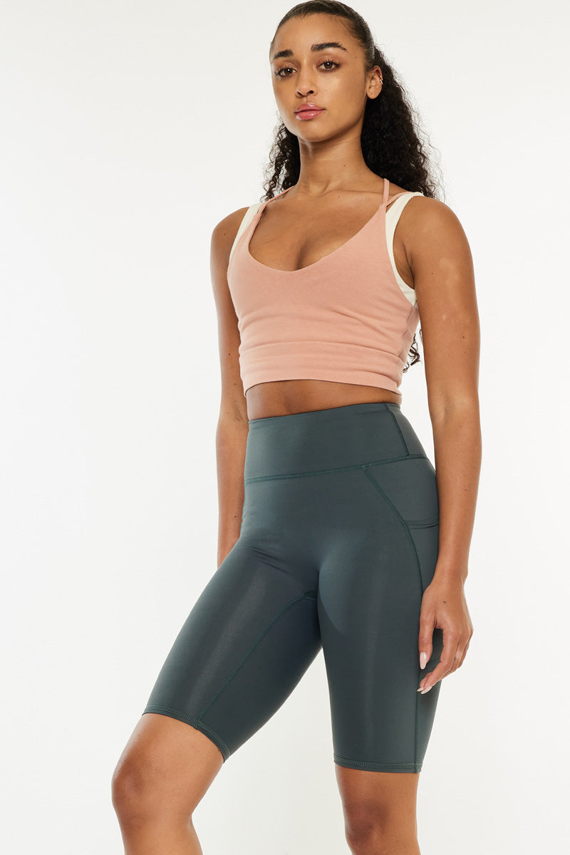Porsha High Rise Active Shorts - Official Kancan USA