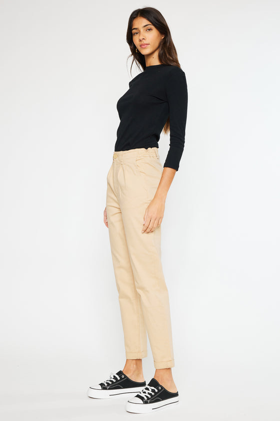 Cammie Ultra High Rise Khaki Pants - Official Kancan USA