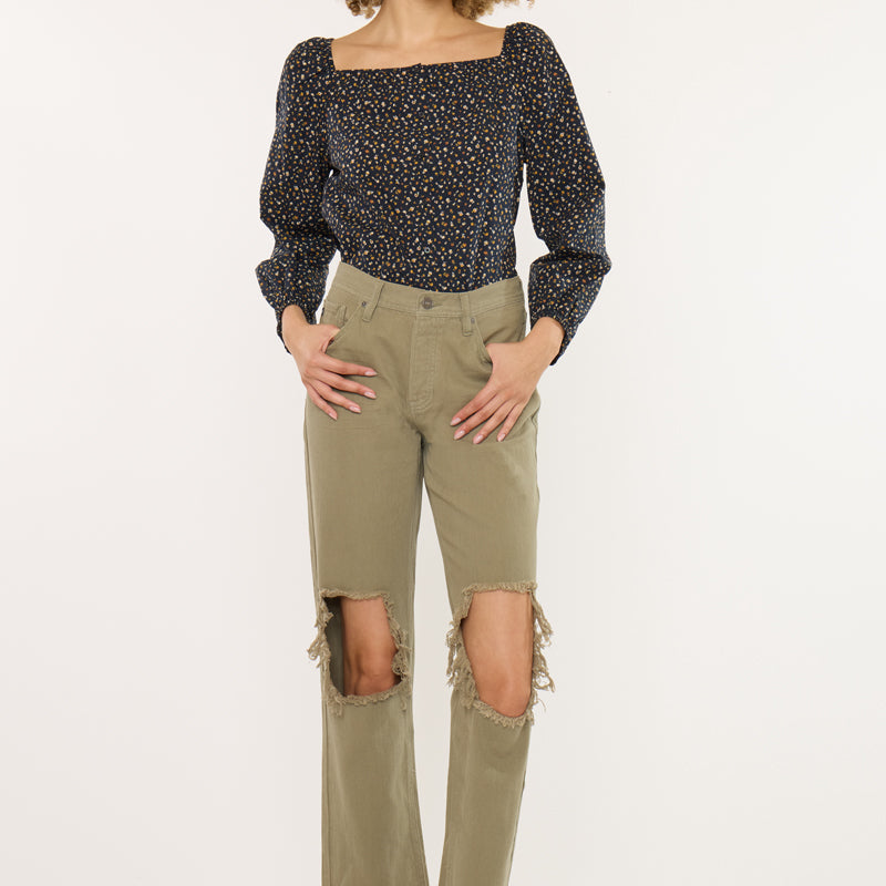 Blakely High Rise Straight Leg Jeans - Official Kancan USA