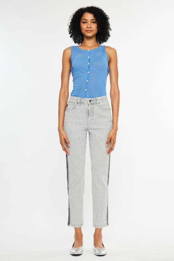 Kristin High Rise Slim Straight Leg Jeans - Official Kancan USA