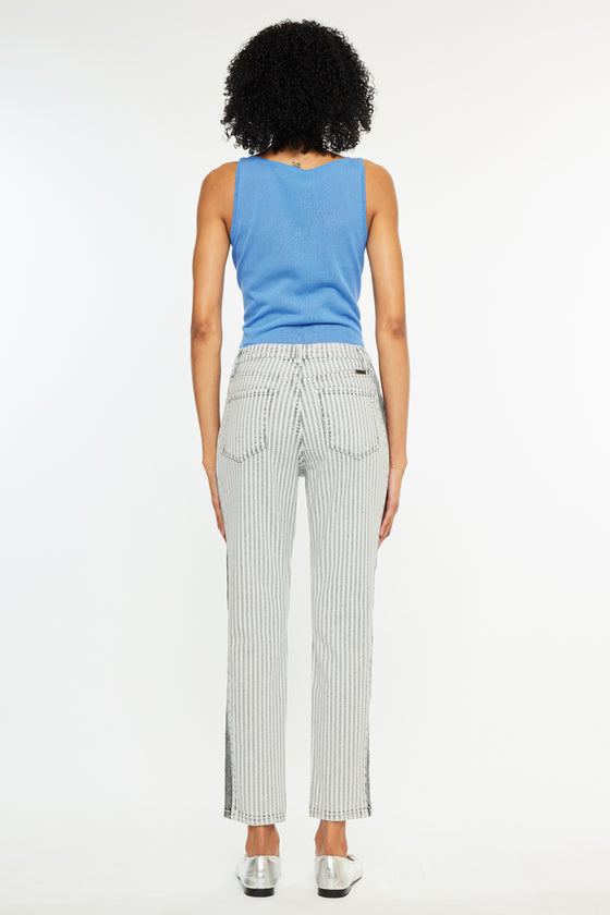 Kristin High Rise Slim Straight Leg Jeans - Official Kancan USA