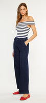 Kayla High Rise Trouser Wide Leg Jeans - Official Kancan USA