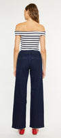 Kayla High Rise Trouser Wide Leg Jeans - Official Kancan USA
