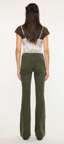 Olive High Rise Flare Jeans - Official Kancan USA