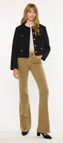 Olive High Rise Flare - Official Kancan USA