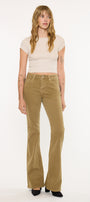 Olive High Rise Flare - Official Kancan USA