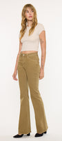 Olive High Rise Flare - Official Kancan USA