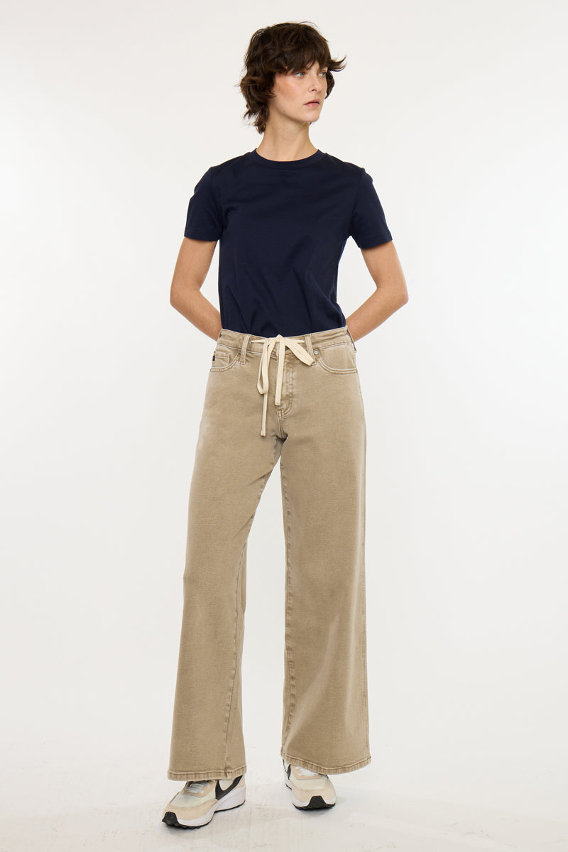 Natty Mid Rise Wide Flare - Official Kancan USA