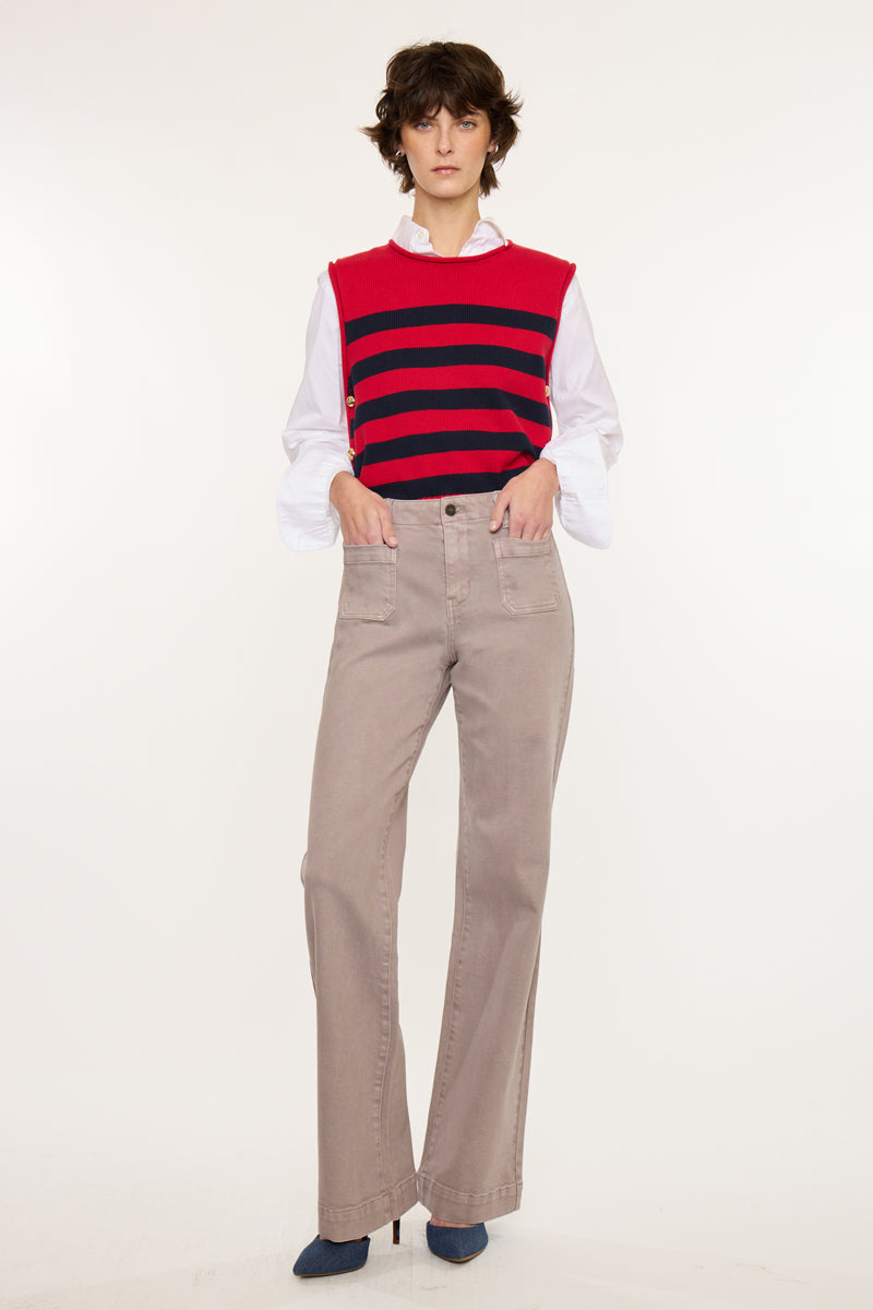 Tracy High Rise Loose Flare - Official Kancan USA