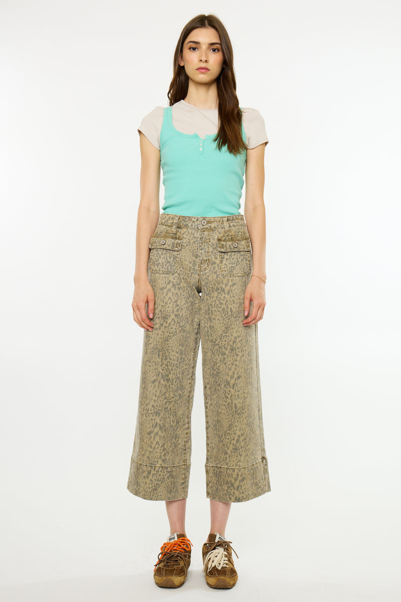 Leonore High Rise Crop Wide